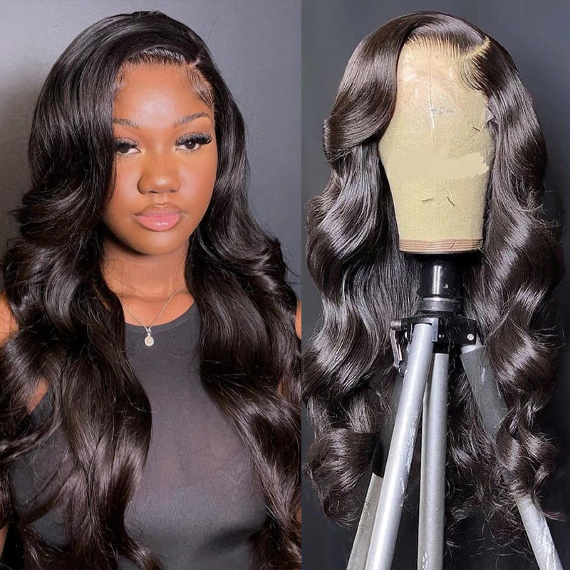 Sunber Body Wave Lace Wig 13 By 4 Transparent Lace Front Wigs Pre-plucked With Babyhair Human Hair Wigs