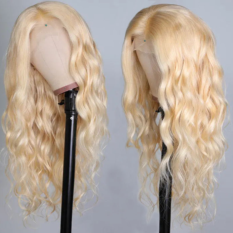 Sunber Hair 613 Color 100% Human Hair Wig Body Wave Lace Front Wigs Pre Plucked Blonde Body Wave Hair Wigs 150% Density