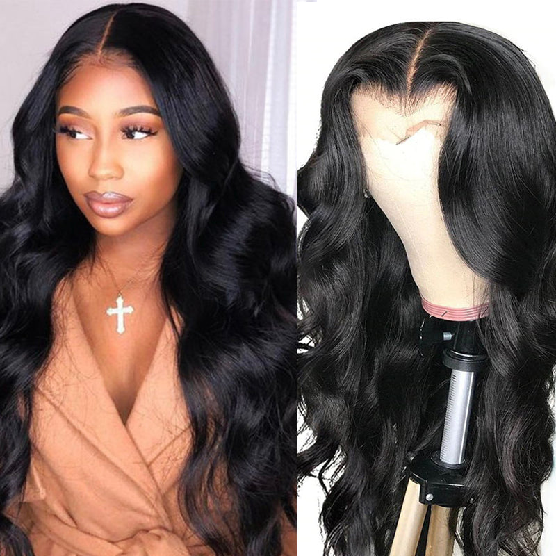 Sunber Body Wave Lace Wig 13 By 4 Transparent Lace Front Wigs Pre-plucked With Babyhair Human Hair Wigs