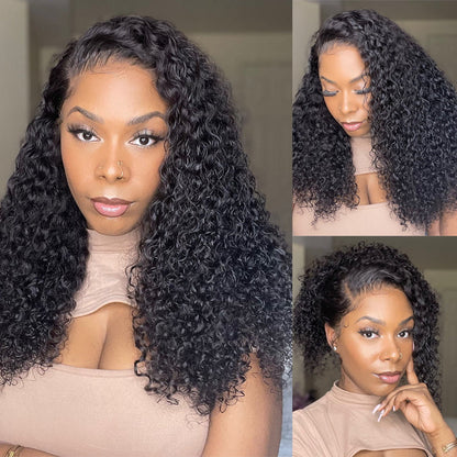 Best Curly Lace Wig Transparent Lace Front Wigs with Pre Plucked Human Hair Wigs