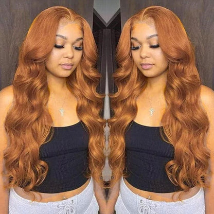 $100 OFF| Code: SAVE100 Body Wave Rich Brown Colored Lace Part Wigs