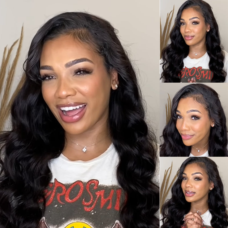 Sunber High-Quality Body Wave 13x4 Glueless HD Lace Front Wigs With Baby Hair Human Hair Wigs 180% Density