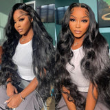 36 Inch Long Black Hair Body Wave HD Lace Front Wig Super Long Length Human Hair Wigs For Women