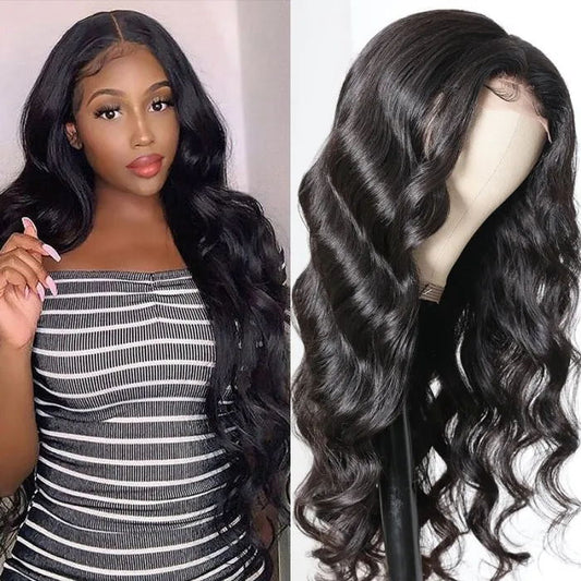 Sunber Body Wave Lace Front Wigs Pre-plucked Natural Hairline Human Hair Wigs 150% Density