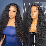 Sunber Jerry Curly Human Hair Lace Closure Wig 13*4 Lace Front Wigs