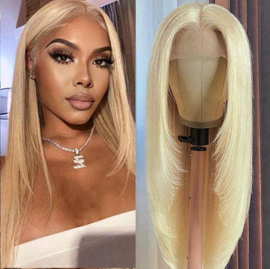 613 Hair 13x4/4x4 Hd Transparent Layered Straight Wig Blonde Butterfly Haircut Human Hair Wigs