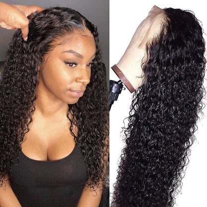 Jerry Curly Glueless Wigs 13x4 HD Transparent Lace Front Wigs 5x5 HD Lace Wig