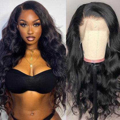 Sunber Body Wave Lace Wig 13 By 4 Transparent Lace Front Wigs Pre-plucked With Babyhair Human Hair Wigs