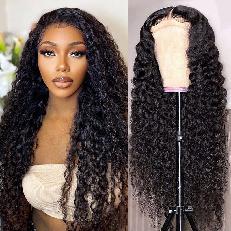 Sunber Jerry Curly Human Hair Lace Closure Wig 13*4 Lace Front Wigs