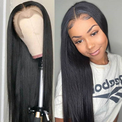 Straight Hair 13x4 HD Lace Front Wigs With Baby hair Tangle-Free Human Hair Wigs 180% Density