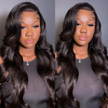 Sunber Body Wave Lace Wig 13 By 4 Transparent Lace Front Wigs Pre-plucked With Babyhair Human Hair Wigs