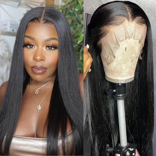 Straight Hair 13x4 HD Lace Front Wigs With Baby hair Tangle-Free Human Hair Wigs 180% Density