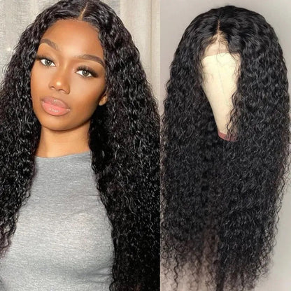 Sunber Jerry Curly Human Hair Lace Closure Wig 13*4 Lace Front Wigs