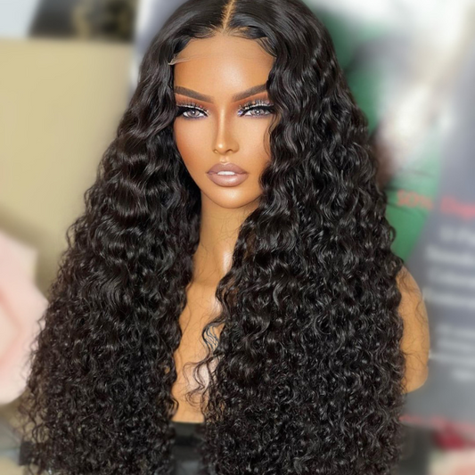 13x4 HD Lace Spanish Curly Human Hair Wigs Glueless 5x5 Lace Closure Wig Pre Plucked Hairline - Geeta Hair