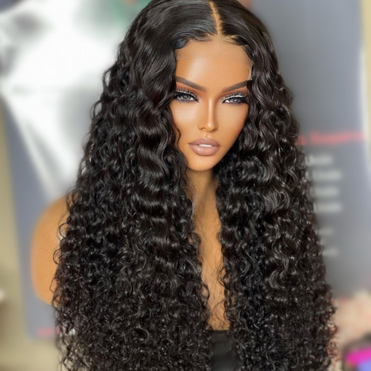 13x4 HD Lace Spanish Curly Human Hair Wigs Glueless 5x5 Lace Closure Wig Pre Plucked Hairline - Geeta Hair