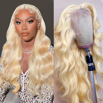 Sunber Hair 613 Color 100% Human Hair Wig Body Wave Lace Front Wigs Pre Plucked Blonde Body Wave Hair Wigs 150% Density